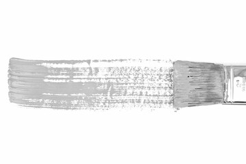 Gray paint strokes with brush
