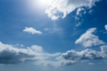 Clouds against sky on sunny day