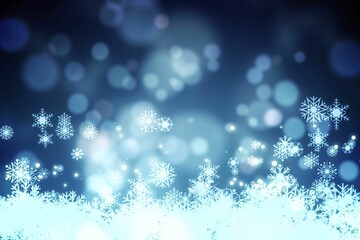 Snowflake on blue background