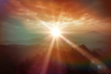 Scenic view of sunlight against sky