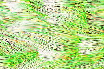 Green glowing optical fiber