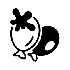 Vector solid black icon for Water balloons