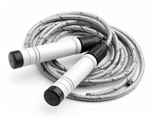 Skipping Rope on a White Background