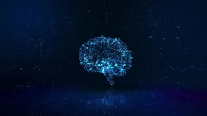 Ai Artificial intelligence cyber mind Human AI, brain and technology with digital network, circuit and concept for innovation, machine learning or future. data and cybersecurity connection or science - Powered by Adobe