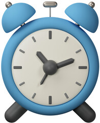 retro alarm clock 3D rendered
