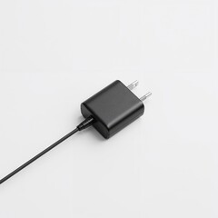 Black Charger on plain , minimalist background