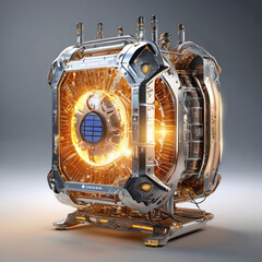 Solar Forge Scientific Illustration: Product Visualization Style