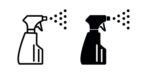 spray icon. spray bottle icon. spray bottle symbol png and vector illustration on transparent background.