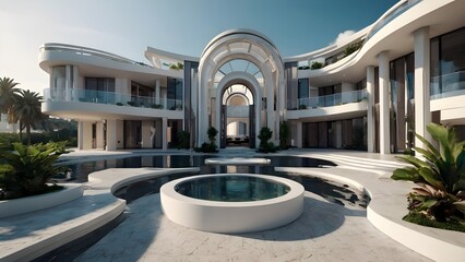 Obraz premium luxury hotel in a resort