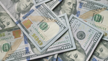A valuable collection of US Hundred Dollar Bills, representing significant wealth