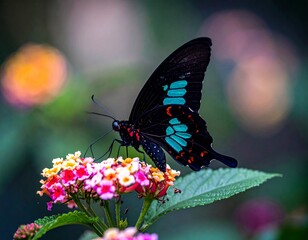 Fototapeta premium Butterfly on a flower