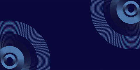 Abstract blue glowing geometric lines modern shiny blue circle lines pattern. Suit for cover,  banner, brochure