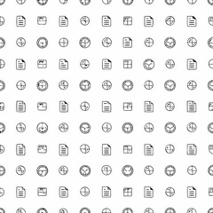 business report and dashboard icon set            