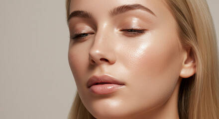 Obraz premium Woman radiant skin portrait