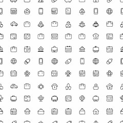 corporate office icon pack in flat style  