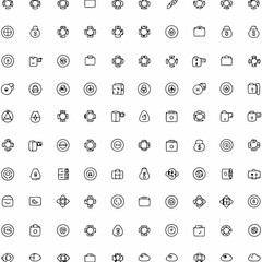 cryptocurrency and blockchain icon set            