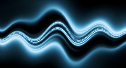 Abstract Blue Wave Background  Fluid, Dynamic, and Sleek Design