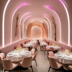 Pastel Artwork of Food with Light Installation: A Culinary Visual Feast