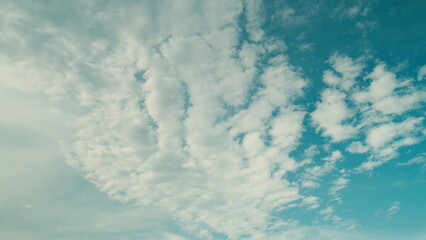 Time lapse. Admire the Beautiful Cloud Patterns That Grace a Clear and Open Sky, Captivating All