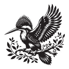 black and white bird