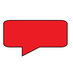 red color speech offer bubble empty template
