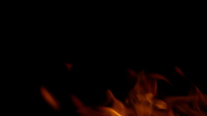 Dynamic Flames Featuring Intense Ember Movement with Passionate Energy and Warmth
