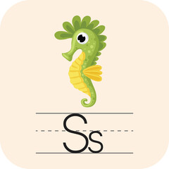 Ss for Seahorse