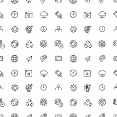 long term vision and sustainability icons         