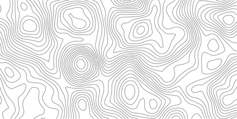 Obraz premium Abstract gray topography contour map background design .geometric black wave curve lines texture .abstract topographic map with wave line pattern . 