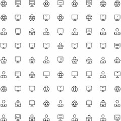office meeting and presentation icons        
