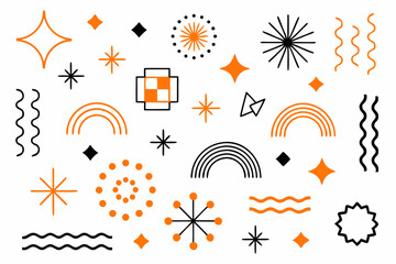 set of abstract icons