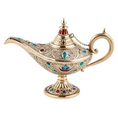 magic lamp on a white background