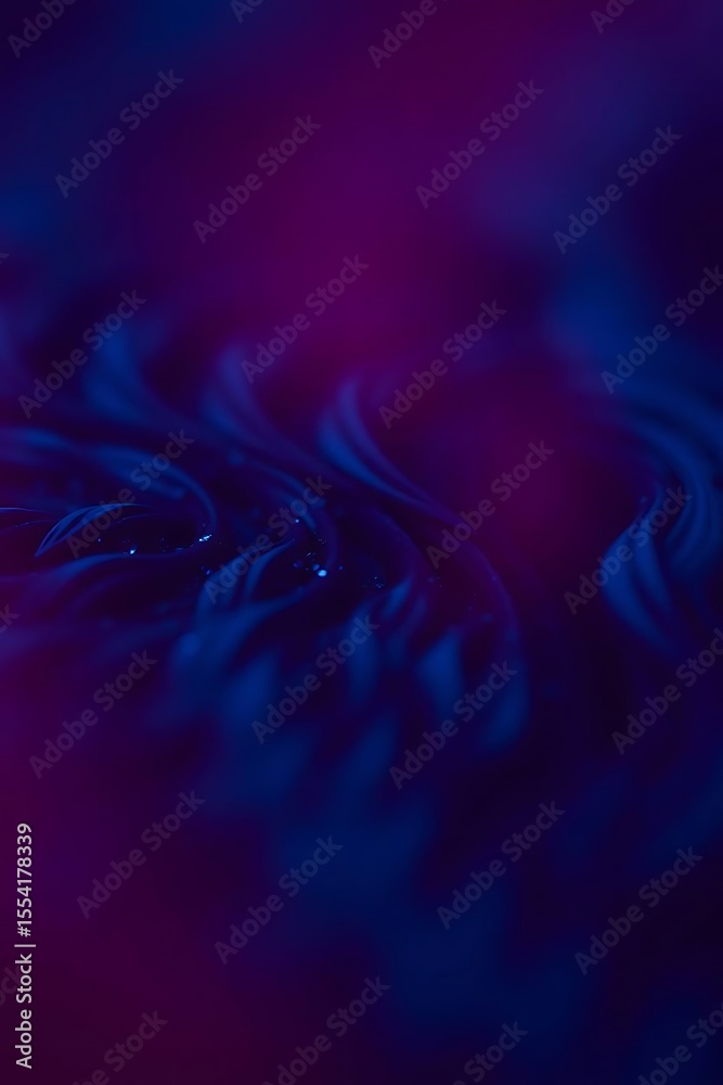 Poster deeply hued abstract texture with flowing shapes and dynamic lighting