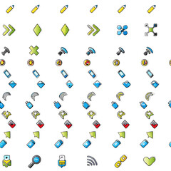 transparent glassmorphism icon set    