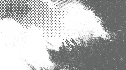 Old dot abstract grunge overlay. Vector dust transparent background