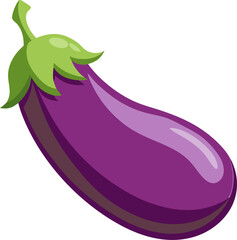 Eggplant (Brinjal)  isolated on white