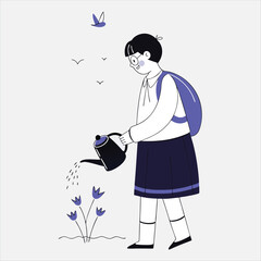 Educational Art illustation, Art Supplies vector,  symbol,