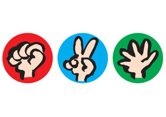 じゃんけん　グーチョキパーのアイコン