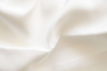 Abstract white fabric soft wave smooth texture surface background