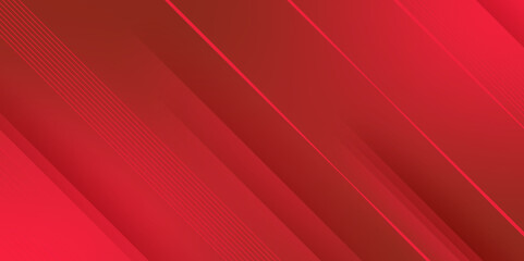 Fototapeta premium Modern abstract gradient dark red banner background. template with repeating bars and lines. Suit for business, institution, conference, great for project, presentation background, and wallpaper. 
