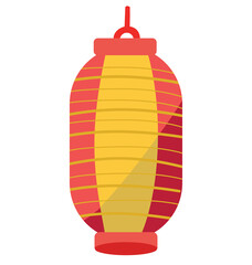 Japan Obon festival. Lantern Obon japan festival with white background. Summer festival	