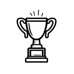  Trophy cup icon vector