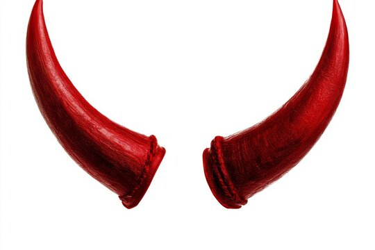 Halloween features a design element of cutout satan character red devil horns