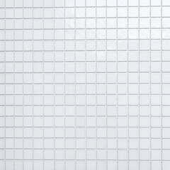 white ceramic tiles texture. White mosaic tile texture with soft shadow separation.
