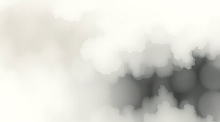 Naklejka premium Delicate gradient blend of white and gray creates a dreamy atmosphere