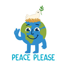 Bird Dove is a symbol of peace in the word. Flying bird with an olive branch.