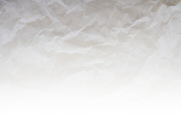 white paper for bake with wrinkled scratch texture background. abstract background. gradient 50 opacity for overlay.