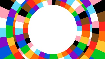 Rainbow flag animation for Pride Month. Seamless LGBTQ+ loop for social media. HD video background. - Powered by Adobe