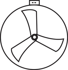 "Modern Electric Cooling Fan Vector Illustration for Airflow, Home and Industrial Ventilation, Summer Appliance, Stylish Portable Fan with Sleek Design"