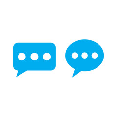 blue chat icon